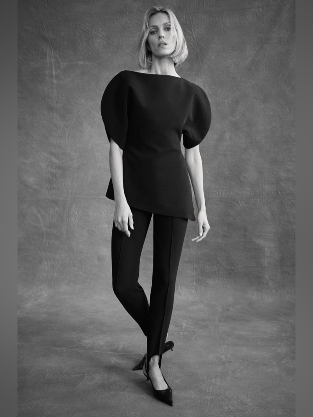 Black Tailored Ponte FUSEAU PANTS Women's Pants High-waisted pants front seam‎